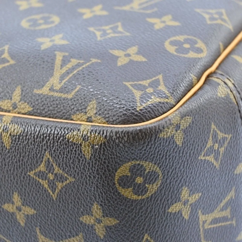 Louis Vuitton Deauville Monogram Travel Bag Cosmetic Weekender Handbag, with COA
